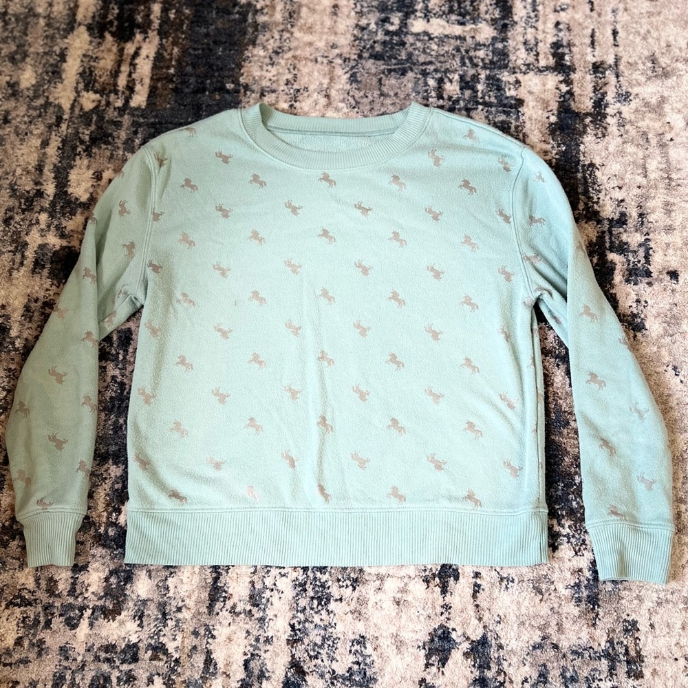 Unicorn Teal Sweater